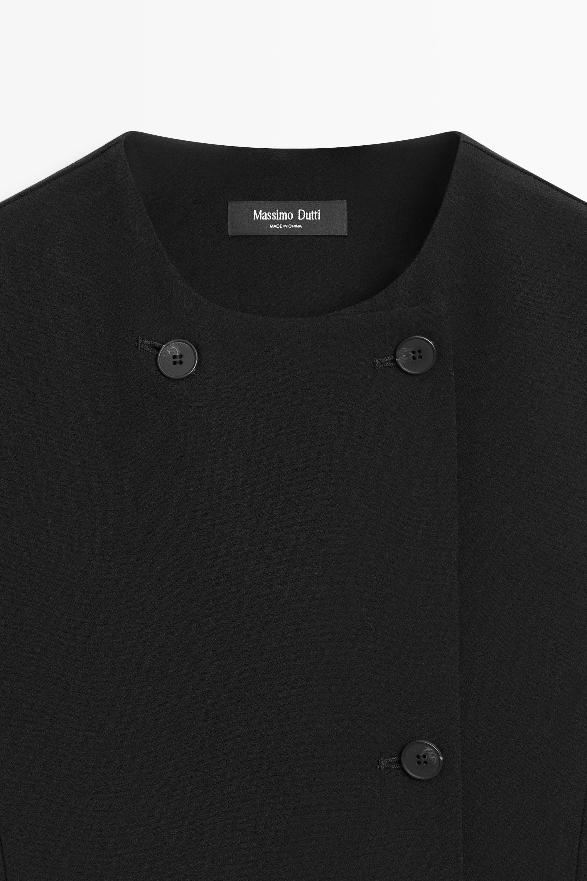Buttoned midi dress